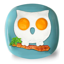 Totalcadeau Moule hibou oeuf sur plat chouette