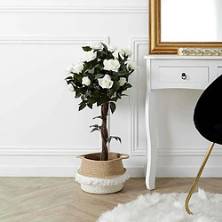 The Home Deco Factory Rosier artificiel en pot 90 cm.