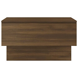 Maison Chic Table de chevet murale,Table de nuit Chêne marron -MN86876 pas cher