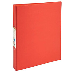 Exacompta Classeur rembordé papier 2 anneaux 30mm Forever - A4 - Rouge - Lot de 10