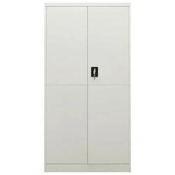 vidaXL Armoire à casiers Gris clair 90x40x180 cm Acier