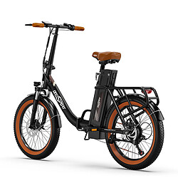 Acheter Vélo électrique pliable OneSport OT16-2 20" Moteur 250 W Batterie 48 V 17 Ah - Marron