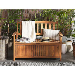 Beliani Banc de jardin SOVANA Acacia Bois clair