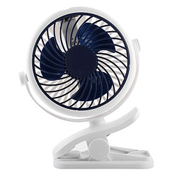 Acheter 2 Set Ventilateur de Bureau à Clip Rechargeable USB Mini Ventilateur à Clip Portable Ventilateur à Vent Réglable à Trois Vitesses, E & F