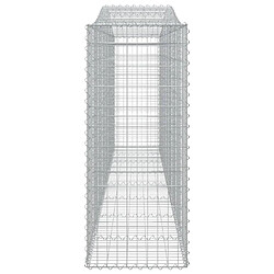 Avis vidaXL Panier de gabions arqué 400x50x120/140 cm Fer galvanisé