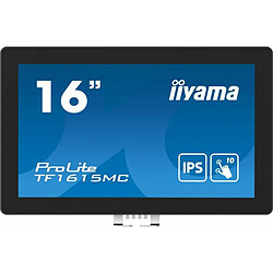 iiyama ProLite TF1615MC-B1 Computerbildschirm 39,6 cm (15.6`` ) 1920 x 1080 Pixel Full HD Touchscreen Schwarz (TF1615MC-B1)