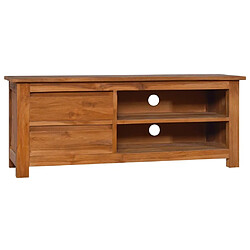 Maison Chic Meuble TV scandinave - Banc TV pour salon 100x30x40 cm Bois de teck solide -MN73918