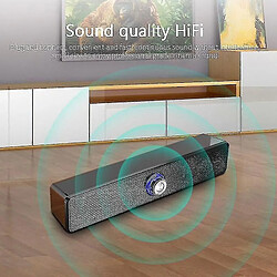 Universal Home Theatre Hifi Hifi Portable Wired Wireless Bluetooth Endeurs Bass Bass Sound Phone | Subwoofer (noir) pas cher