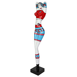 Figurine Féminine Kuatéh Kristen 19x15x101 cm Multicolore pas cher