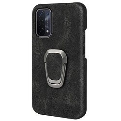 Coque en TPU + PU avec béquille, noir pour votre Oppo A54 5G/A93 5G/A74 5G