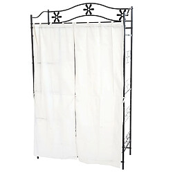 Avis Decoshop26 Porte-manteau en métal étagère en métal 172 x 100 x 43 cm avec rideau 04_0008167