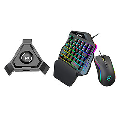 Jeu De 35 Touches Clavier + Souris Avec Convertisseur Bluetooth Pour PC / Téléphones