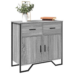 vidaXL Buffet sonoma gris 79,5x35,5x74,5 cm bois d'ingénierie