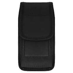 Avizar Étui Ceinture Vertical Smartphone avec Port Stylet et Mousqueton Noir