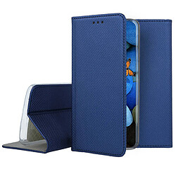 Htdmobiles Housse pour Samsung Galaxy S24 5G - etui coque pochette portefeuille + verre trempe - BLEU MAGNET