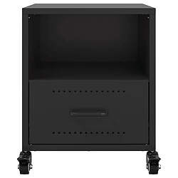 Acheter vidaXL Tables de chevet 2 pcs noir 36x39x43,5 cm acier