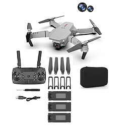 E88 Pro Drone Avec Caméra HD Adultes WIFI FPV Vidéo En Direct Gris 4K Double Caméra pas cher