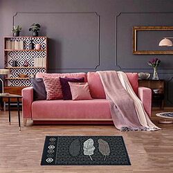 Paris Prix Tapis Déco Rectangle Eternity 40x60cm Noir