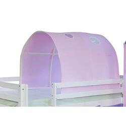 Homestyle4U Tunnel de lit enfant coloris Rose