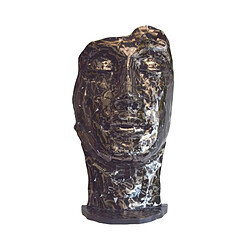 Jardinex Statue visage méta... - Gris anthracite