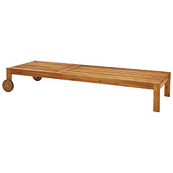 Acheter Beliani Chaise longue Bois Bois clair BELLANO