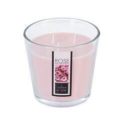 Atmosphera, Createur D'Interieur Bougie parfumée 3 mèches Ø 13,5 cm - Rose - Atmosphera