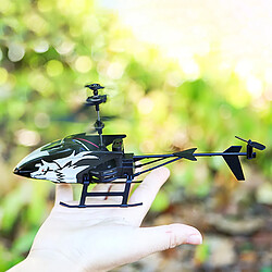 Universal 2 styles sans fil télécommandé alliage avion hélicoptère jouet anti-collision 2 canaux avec boîte cadeau pour les enfants et les adultes | RC Helicopter (noir)