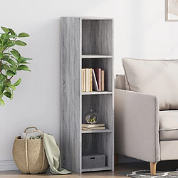 vidaXL Buffet sonoma gris 30x41x124 cm bois d'ingénierie