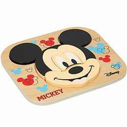 Puzzle enfant en bois Disney Mickey Mouse + 12 Mois 6 Pièces (12 Unités)