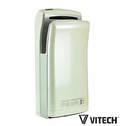 Desineo Sèche-mains Vitech automatique à double jet d'air blanc 1200-1800W Séchage rapide