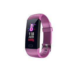 YP Select 1.14 pouces Écran couleur Pression artérielle Moniteur de fréquence cardiaque Sport Bluetooth Smart Wristband Watch-Violet