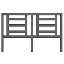 Avis Maison Chic Tête de lit scandinave pour lit adulte,Meuble de chambre Gris 156x4x100 cm Bois de Pin Massif -MN31127