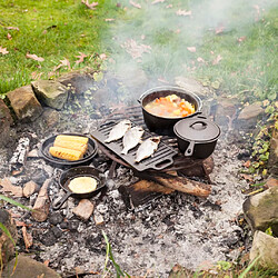 Acheter Esschert Design Jeu d'ustensiles de cuisine d'extérieur sept pièces Noir