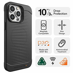 Gear4 ZAGG Gear 4 Havana Snap D30 Coque de Protection Compatible avec iPhone 14 Pro Max, Mince, résistante aux Chocs, Chargement sans Fil, Noir