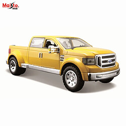 Universal 1: 24 Ford Puissant F 350 Super Professional Moulé sous pression Simulation Alliage Modèle de voiture Artisanat Jouet décoratif (jaune)