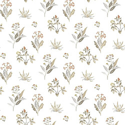 Noordwand Papier peint Blooming Garden 6 Flowers and Plants Blanc gris