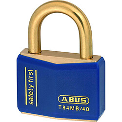 Abus 22717 T84MB/40 Cadenas Marine de 40mm en Laiton Massif Bleu 0016219, 40