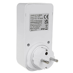 Avis Compteur d'énergie GreenBlue, wattmètre, prise, type E, 220-240V AC, 50Hz, charge max. 16A, IP20, batterie intégrée, GB364 E