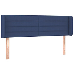 Avis Maison Chic Tête de lit scandinave à LED,meuble de chambre Bleu 147x16x78/88 cm Tissu -MN94129