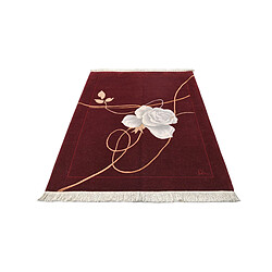 Avis Vidal Tapis de laine 183x122 rouge Darya