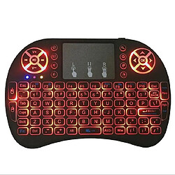 Universal I8 sans fil tricolore rétroéclairage 2.4ghz tactile pad clavier air souris pour tv box mini pc