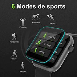 Acheter Chrono Montre Connectée, Smartwatch Femmes Hommes à Ecran Tactile Complet, Montre Connectée Jeux Suivi du Sommeil Montre Sport Calories Podometre Tensiomètre Bracelet Bluetooth pour Android Iphone,Noir