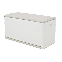 Pegane Coffre de rangement 350L intérieur/extérieur coloris beige - Longueur 120 x Profondeur 61 x Hauteur 53 cm