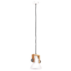 Acheter vidaXL Lampe suspendue industrielle 25 W Blanc Rond 19 cm E27