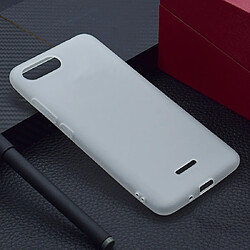 Wewoo Coque Souple Pour Xiaomi Redmi en TPU de couleur Candy 6A Blanc