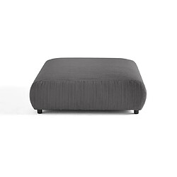 Lisa Design Garance - grand pouf modulable - en velours côtelé