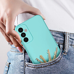 Avizar Coque pour Galaxy A14 4G et 5G Semi-rigide Soft-touch Fast Cover Turquoise pas cher