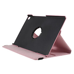 Avis Etui en PU litchi rose avec béquille rotative à 360° pour votre Samsung Galaxy Tab S5e SM-T720