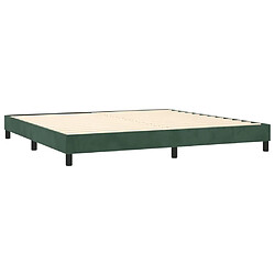 Acheter vidaXL Sommier à lattes de lit matelas et LED Vert foncé 200x200 cm