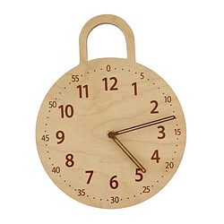 Horloge Murale Moderne à Piles Digital Office Decor Clock En Bois B1